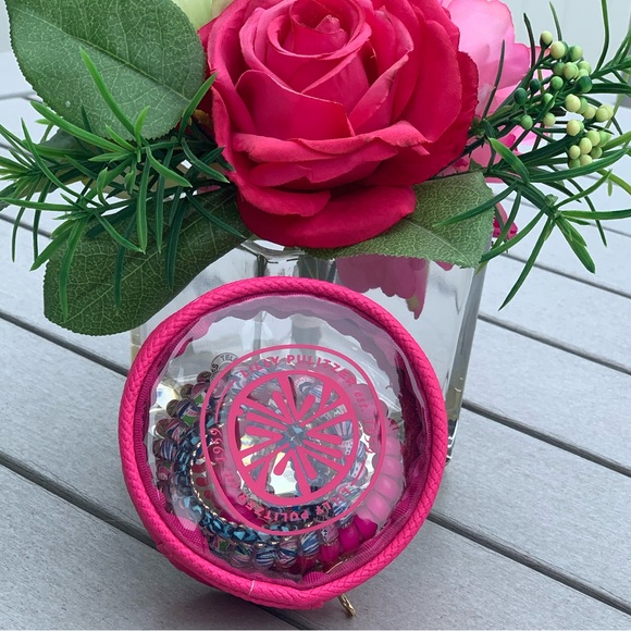 Lilly Pulitzer multicolor Teleties Hair ties pink blue - Picture 5 of 9